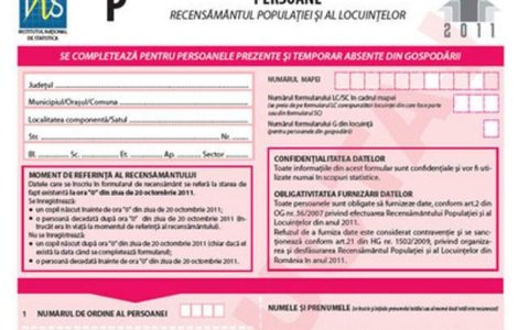 INS va prezenta in iulie datele finale ale recensamantulului din 2011