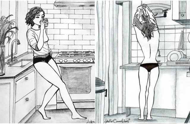 10 ilustrații care surprind micile plăceri ale vieții atunci când locuiești singură