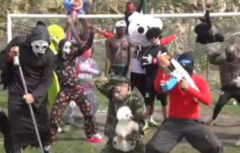 Adrian Mutu si colegii de la Ajaccio danseaza pe Harlem Shake