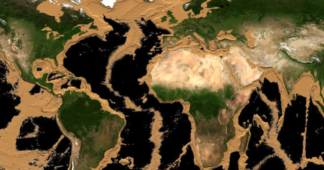 VIDEO Cum ar arăta Pământul dacă ar seca oceanele