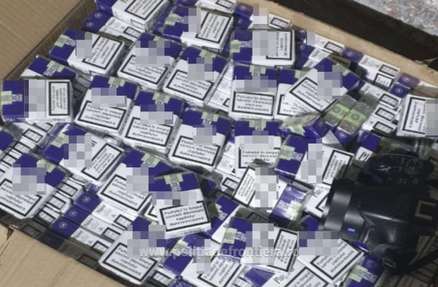 90.000 de pachete de țigări, confiscate de polițiștii din Vama Giurgiu
