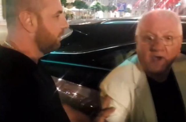 VIDEO Dumitru Dragomir a sărit la bătaie, după ce a fost provocat pe Calea Victoriei: „Ești o fosilă comunistă”