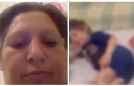 VIDEO Copilă bătută de mama ei pentru amuzamentul unui bărbat