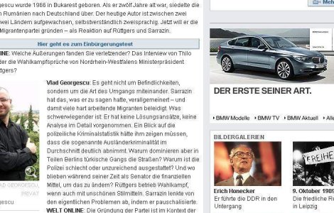 Un roman pe scena politica germana