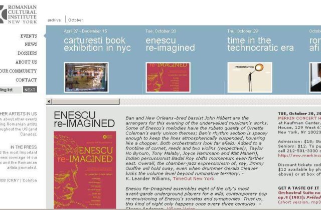 Enescu in cheie jazz la New York: "Credeti-ne pe cuvint: un astfel de eveniment are loc o data la trei secole!"