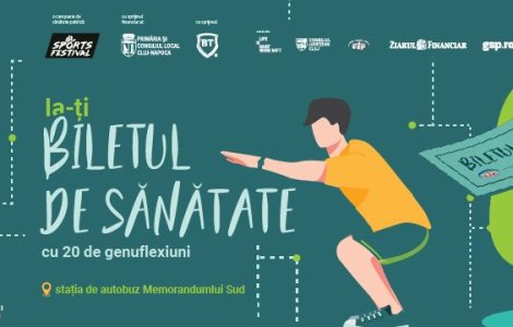 Faci 20 de genuflexiuni, primești un bilet la autobuz. Proiect lansat în Cluj cu ocazia Săptămânii Europene a Sportului