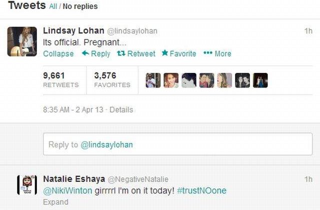 Lindsay Lohan: Este oficial. Sunt gravida