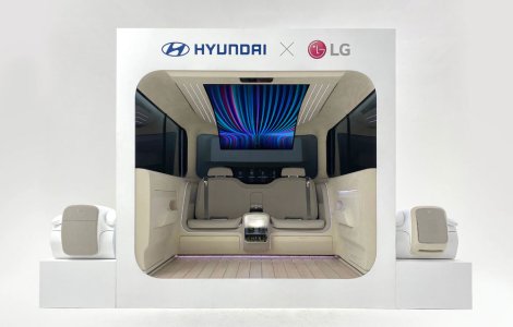 Interiorul mașinilor electrice în viziunea Hyundai: confort sporit și ecran flexibil de 77 inch pentru pasagerii din spate