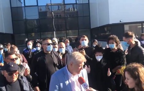 VIDEO Protest în fața Biroului Electoral al Sectorului 1