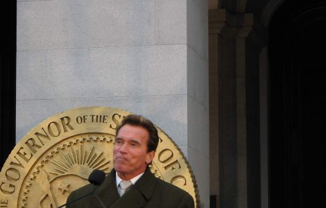 Un sculptor rus vrea sa-i trimita lui Schwarzenegger un bust din bronz al lui Putin