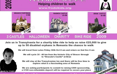 Ciclism pe taramurile lui Dracula, pentru copiii orfani