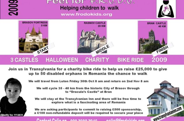 Ciclism pe taramurile lui Dracula, pentru copiii orfani