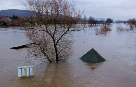 Cod ROSU de inundatii pe raul Jiu