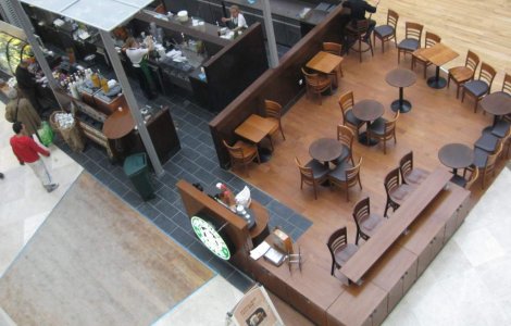 Starbucks deschide prima cafenea open-space din Romania