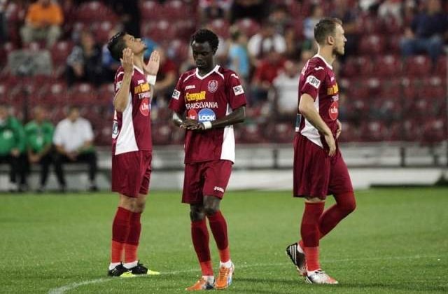 CFR Cluj - Pandurii Tg. Jiu 2-3. Campioana, fara victorie in 2013