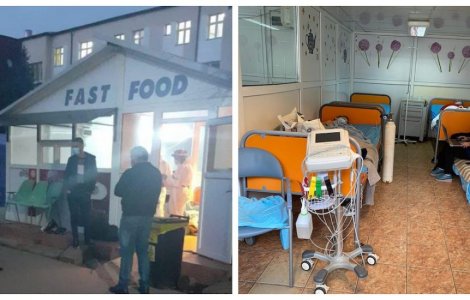 Spitalul de Urgență Sibiu primește bolnavii de Covid într-un chioșc de fast-food