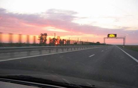 Radar cu laser pe autostrada Bucuresti-Constanta