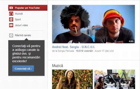 S-a lansat Youtube Romania