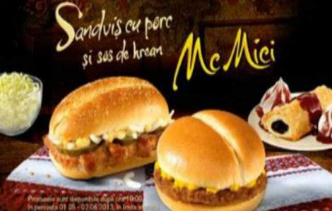 Surpriza McDonald`s pentru romani, de 1 Mai: Se lanseaza McMicii!