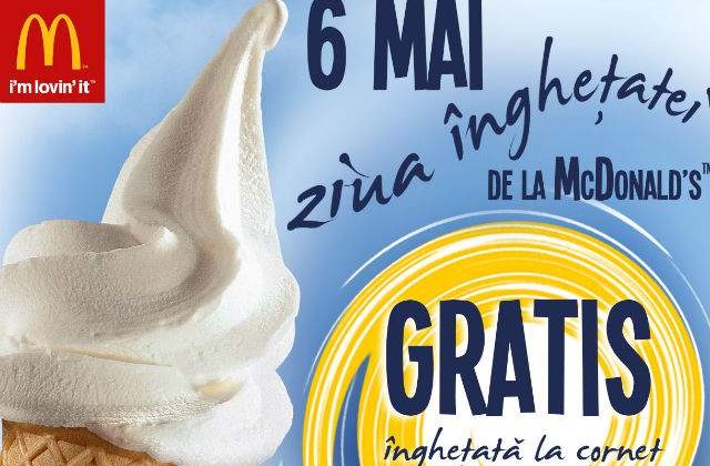 (P) Pe data de 6 mai sarbatorim  Ziua Inghetatei de la McDonald&#39;s