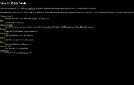 Cum arata primul site din lume?