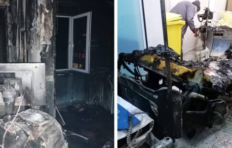 Cei care au murit în incendiul de la Neamț nu pot fi indentificați de rude