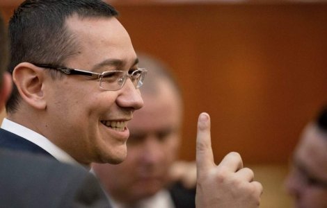 Ponta, catre romani: Noi ne luptam, salvam micii de CE!