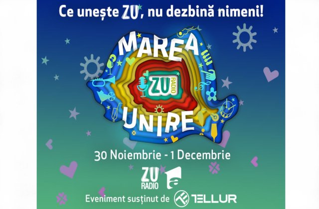 Radio ZU organizează cel mai mare concert din pandemie. Marea Unire ZU 2020 va fi difuzată simultan pe toate platformele Radio ZU și pe Antena 1
