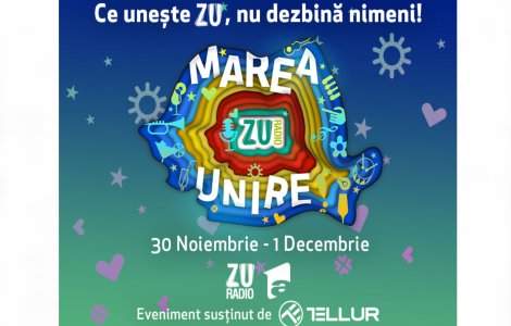 Radio ZU organizează cel mai mare concert din pandemie. Marea Unire ZU 2020 va fi difuzată simultan pe toate platformele Radio ZU și pe Antena 1