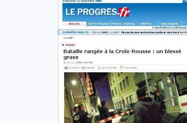 Scandal cu injunghieri intre romani, la Lyon