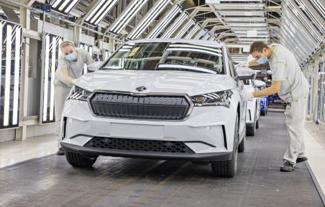 Skoda a început producția SUV-ului electric Enyaq iV