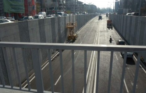 Pasajul de la Baneasa, gata de inaugurare