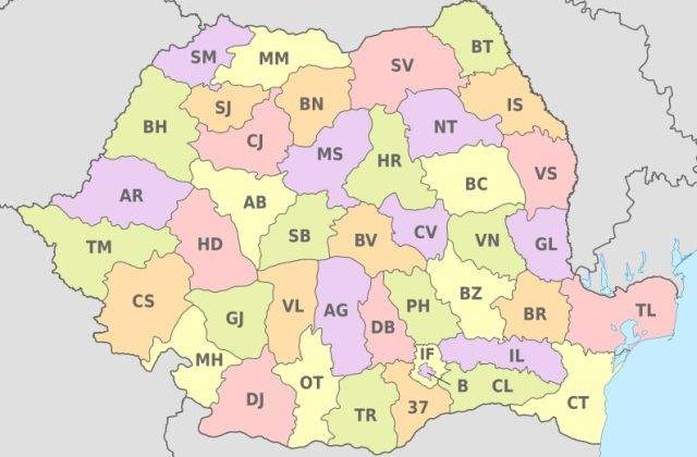 Raport oficial: Romania va fi impartita in 7-8 regiuni