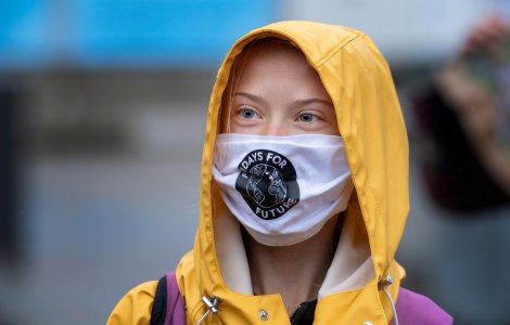 VIDEO Greta Thunberg critică „cuvintele goale”, la cinci ani de la semnarea Acordului pentru climă de la Paris