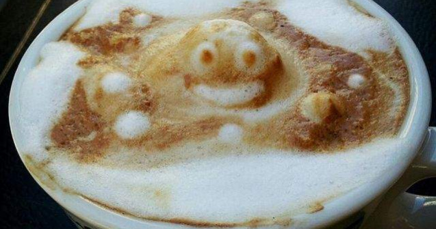  Top  10 sculpturi realizate din spuma de cafea