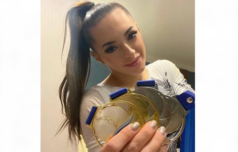 Larisa Iordache, după câștigarea a 4 medalii la Europenele de gimnastică: „Cu greu mai speram la o revenire”