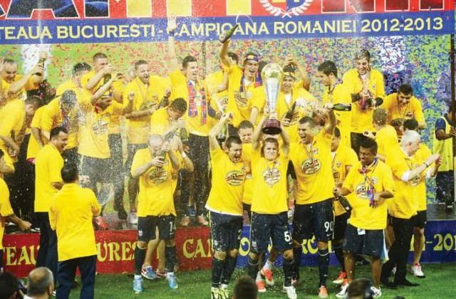 Steaua - FC Brasov 4-0: Jucatorii au sarbatorit titlul alaturi de fani