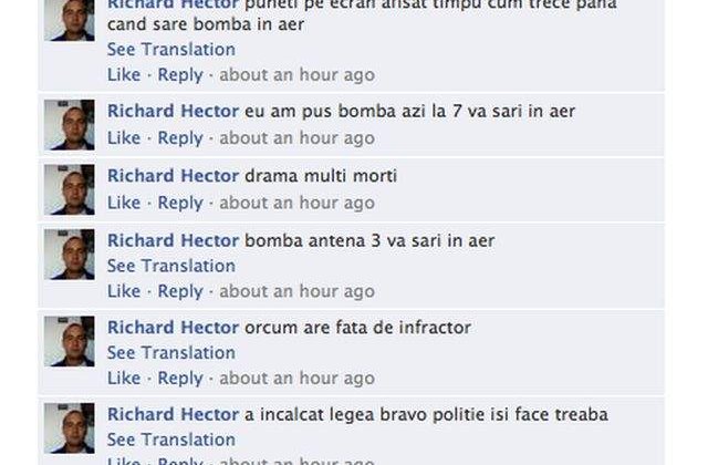 Alarma cu bomba, la Antena 3. "Drama multi morti"