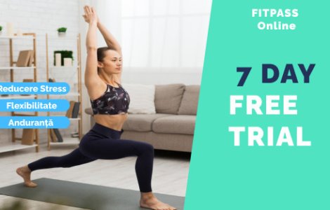 Sala de fitness Fitpass oferă 7 zile gratuite la orice abonament online