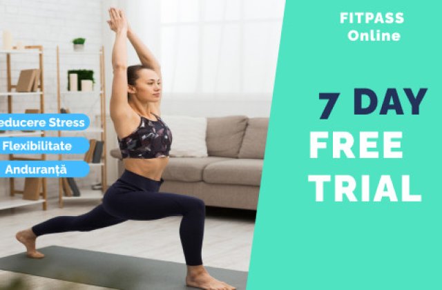 Sala de fitness Fitpass oferă 7 zile gratuite la orice abonament online