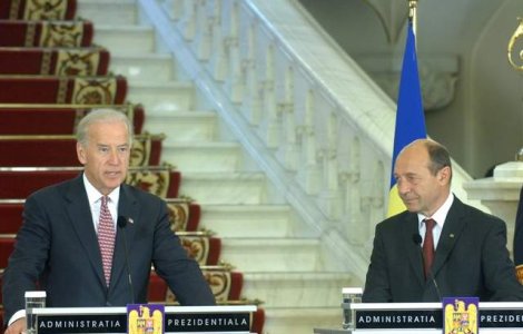 Basescu, discutie cu Joe Biden despre teme legate de politica interna din Romania