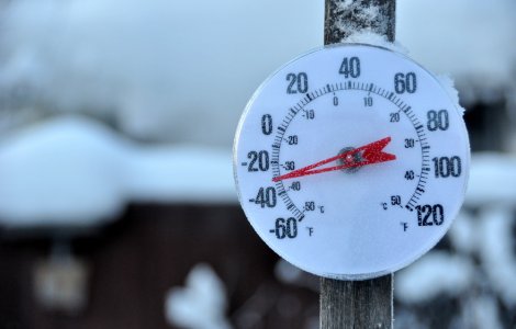 Cea mai scăzută temperatură din țară: minus 29,9 grade Celsius