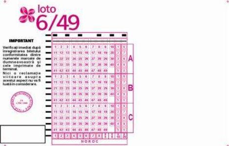 Premiul cel mare la Loto 6/49, de peste 9,5 mil. euro, a fost castigat