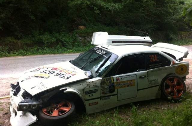 Transilvania Rally: Pilotul si copilotul unui echipaj ungar, raniti intr-un accident