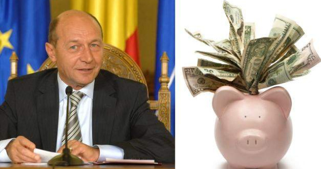 Basescu si-a pus in pusculita 17.000 de lei in ultimele luni ale lui 2009