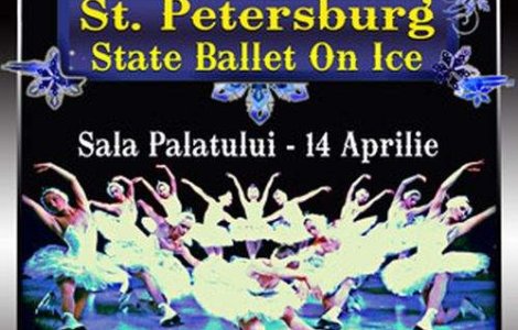 Lacul Lebedelor pe gheata, la Sala Palatului