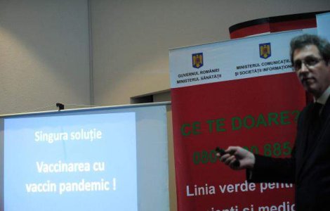 Cozi la vaccinarea contra A/H1N1 si duminica, dupa ce sambata s-au imunizat peste 5.000 de oameni