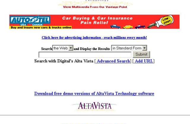 Yahoo inchide pagina AltaVista
