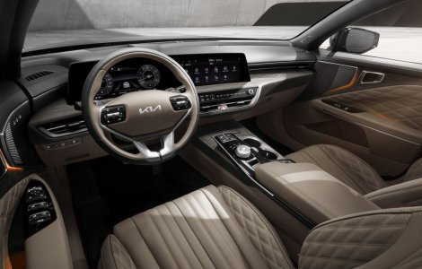 Primele imagini cu interiorul celui mai luxos Kia