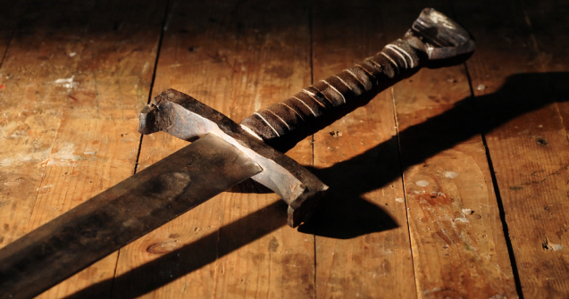 O spadă veche de 500 de ani a fost găsită întâmplător în Botoșani